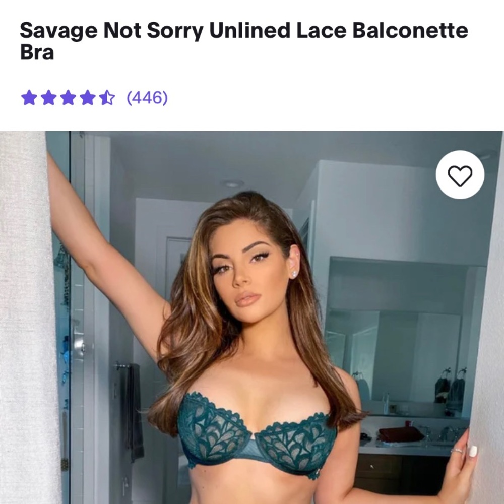 Savage x Fenty Unlined Lace Bra
